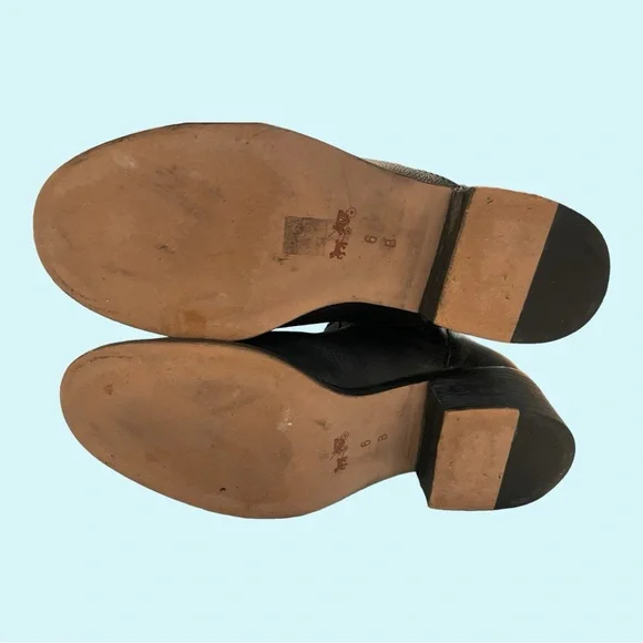 Coach Black Leather Over the Knee Boot size 6B - Picture 5 of 5